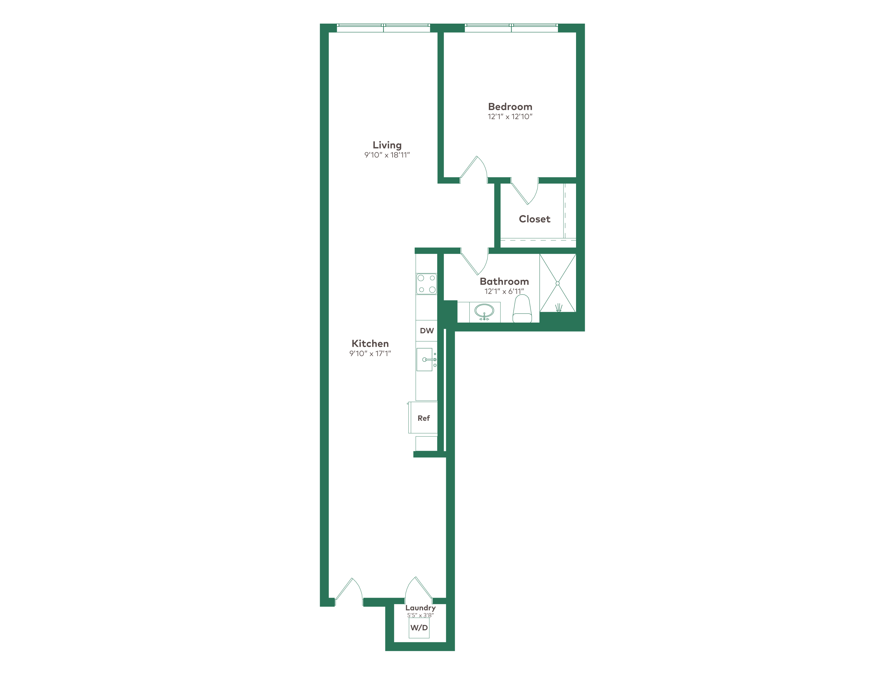 Floor plan layout diagram for J+W - A8